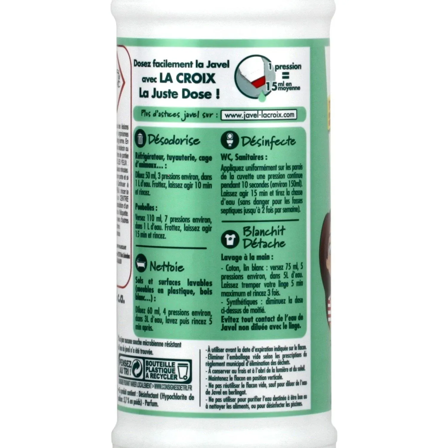 Eau de javel Eucalyptus LA CROIX