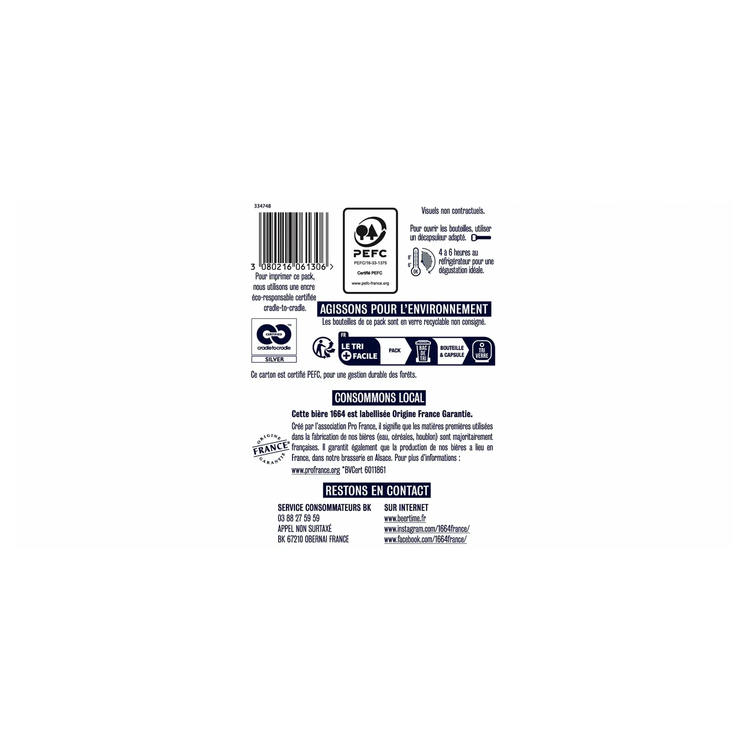 Bière Blonde 5,5% 1664