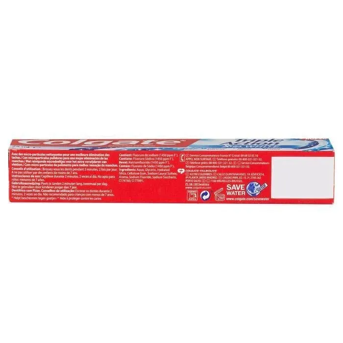 Colgate Dentifrice Blancheur Triple Action Extra White - 75 Ml