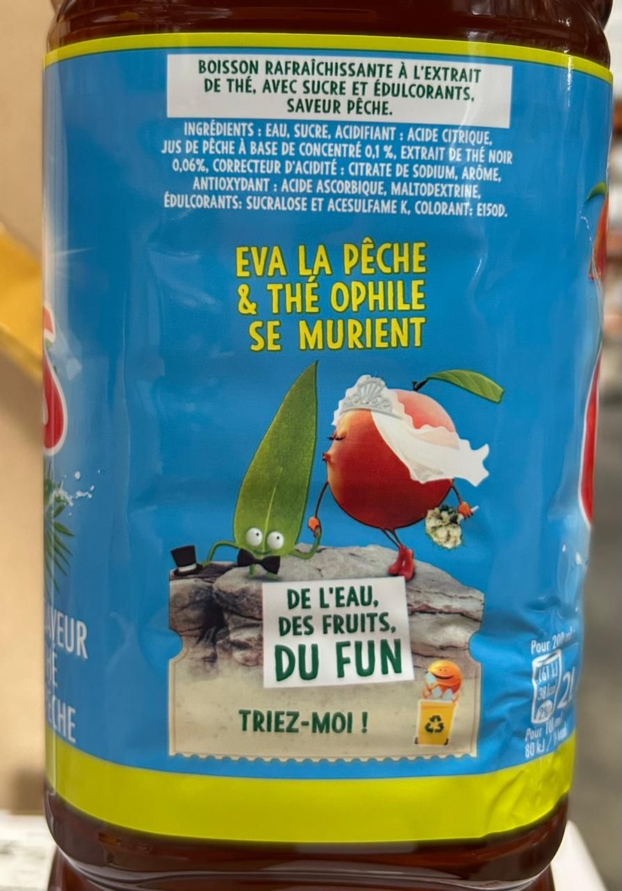 OASIS PET 2L TEA PECHE