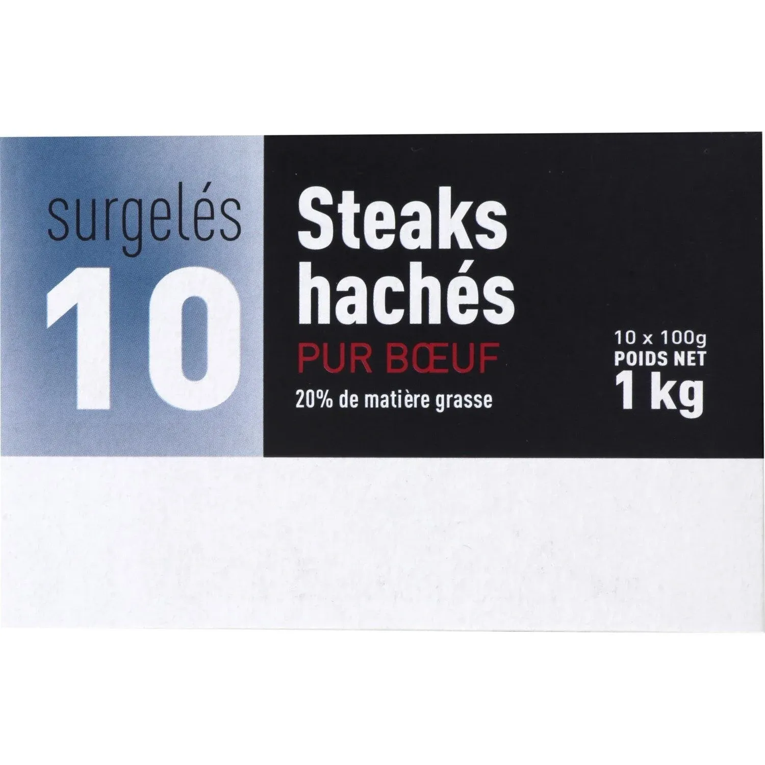 Steak haché pur bœuf 20% MG