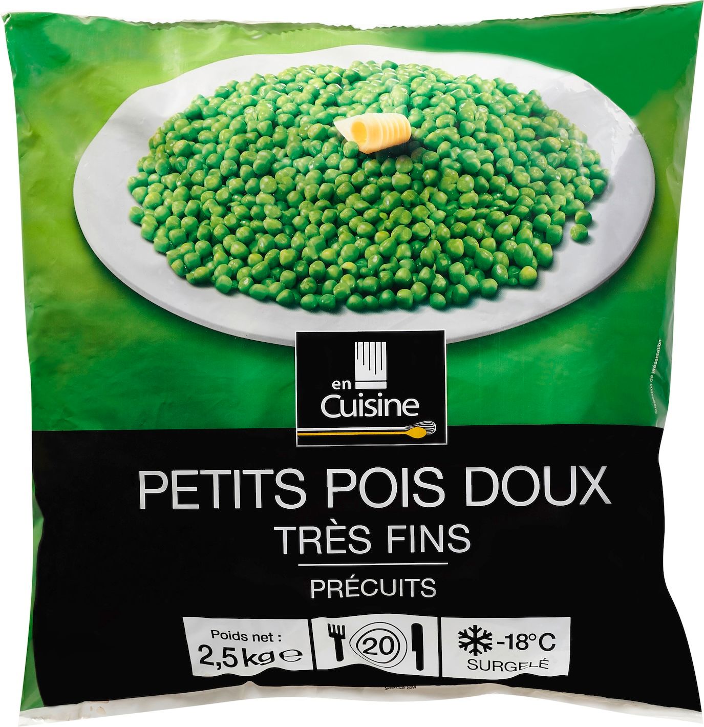 Pois doux très fins précuits 2,5 kg