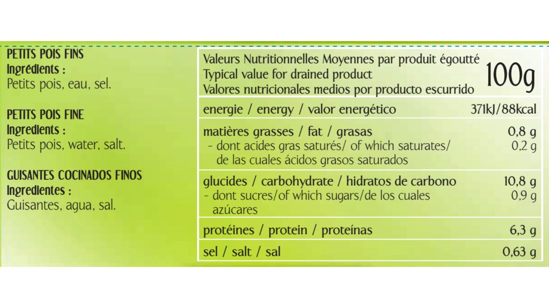 PETITS POIS FINS COIN FLEURI 1