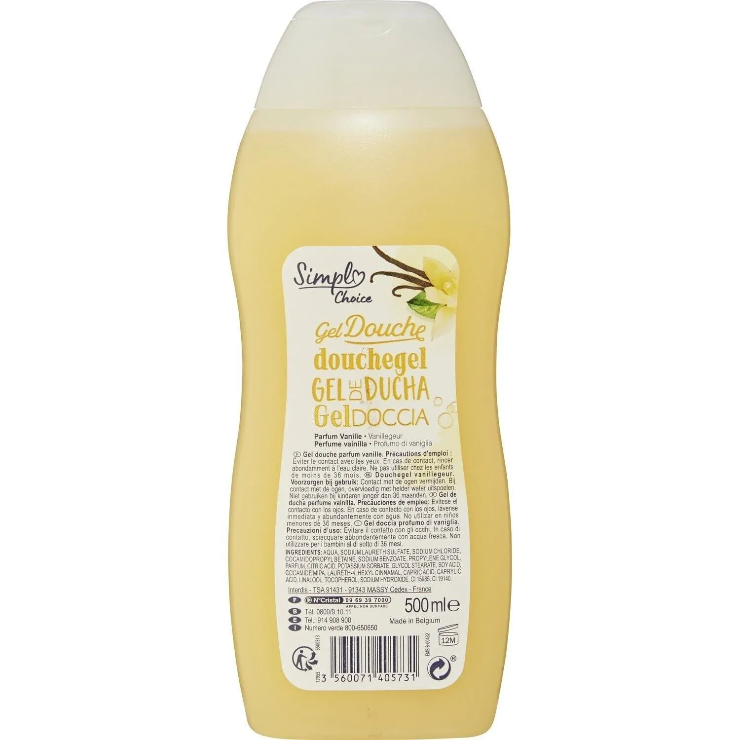 Gel douche Vanille SIMPL