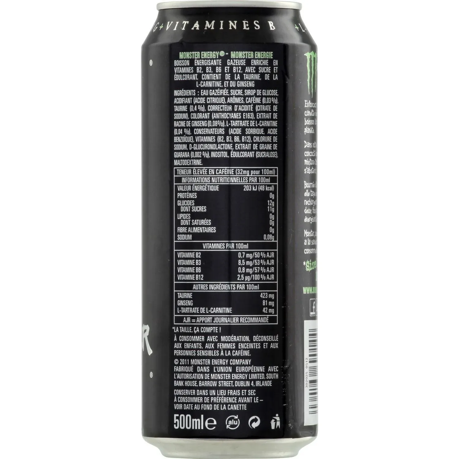 Boisson énergisante MONSTER ENERGY