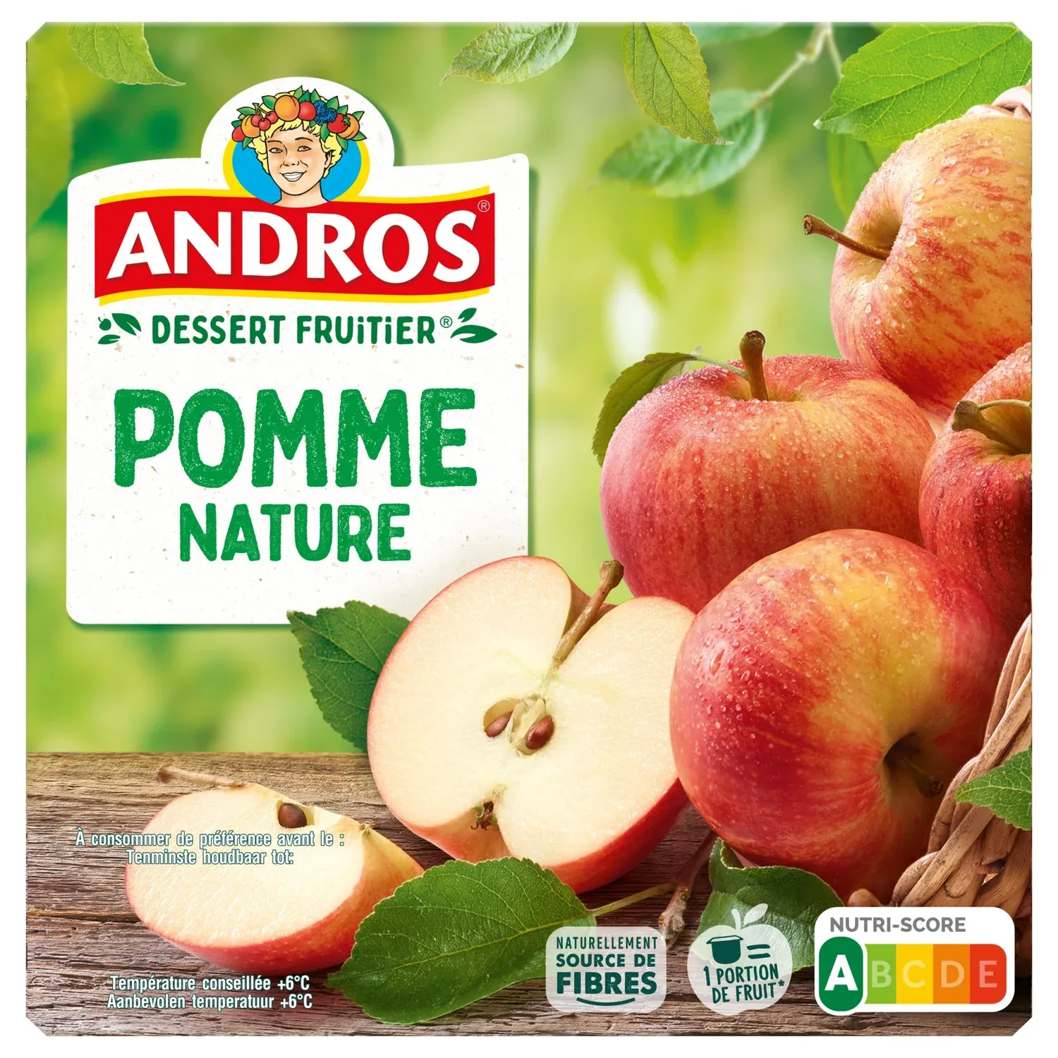 Compotes Pomme Nature ANDROS
