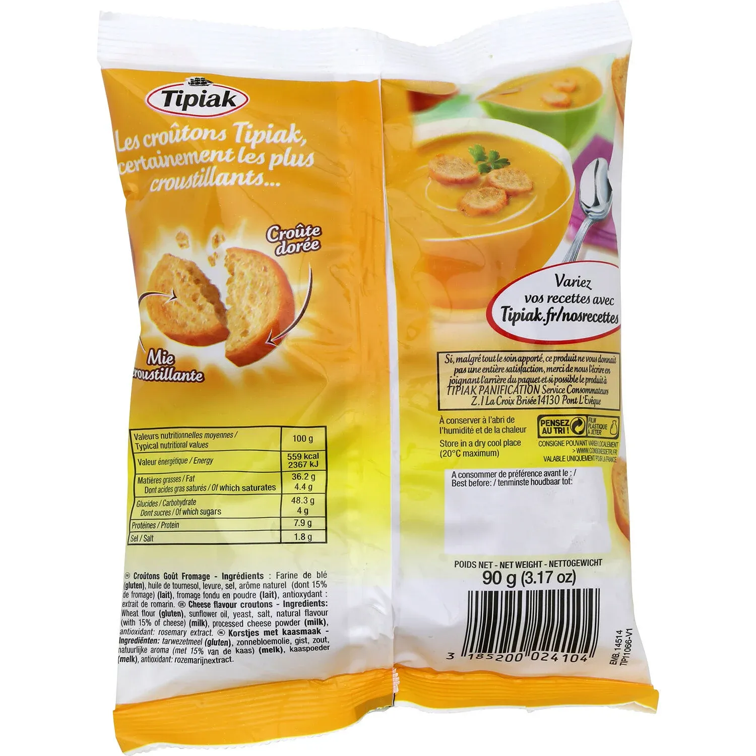 Croûtons Fromage TIPIAK