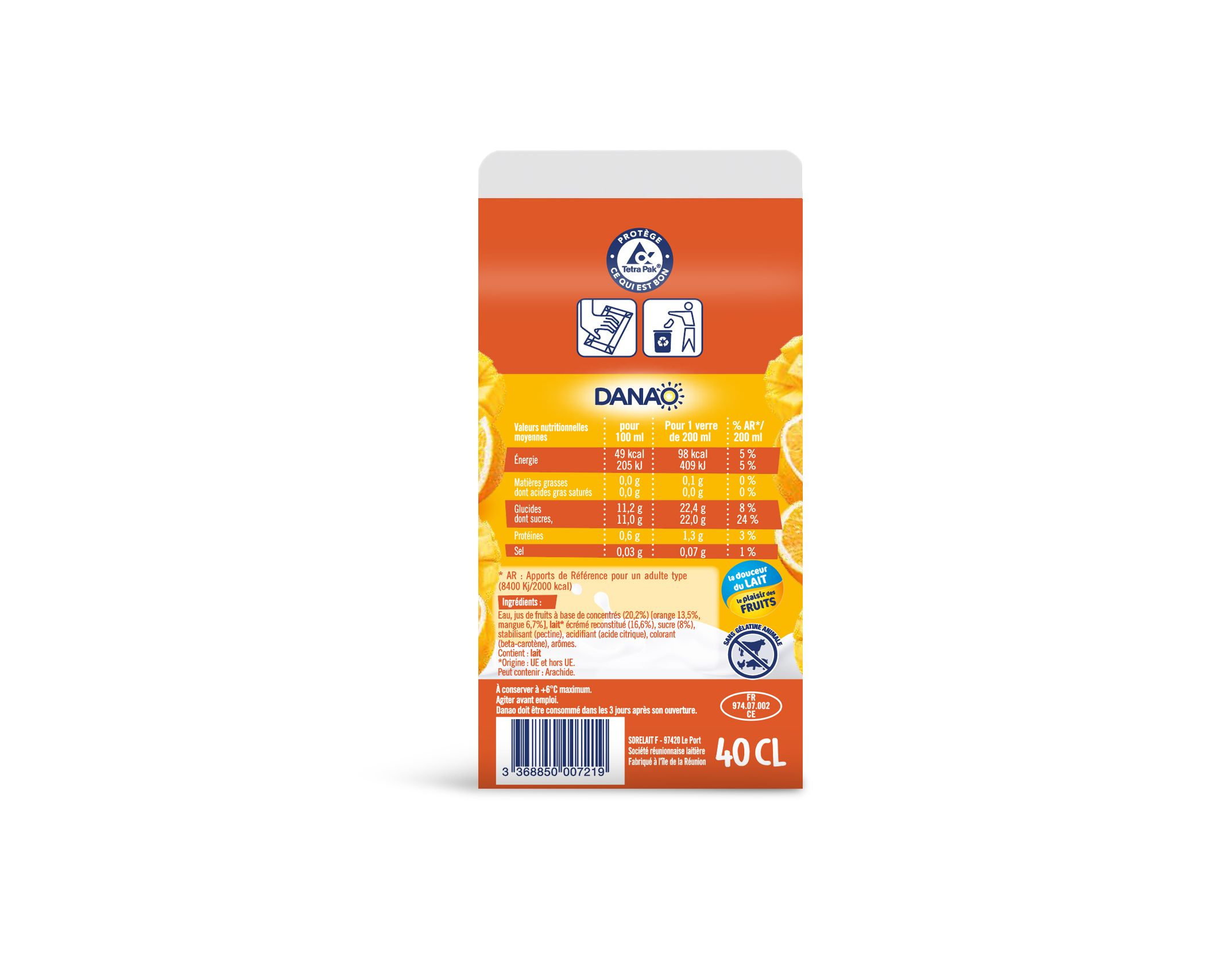 DANAO ORANGE MANGUE 0 4L