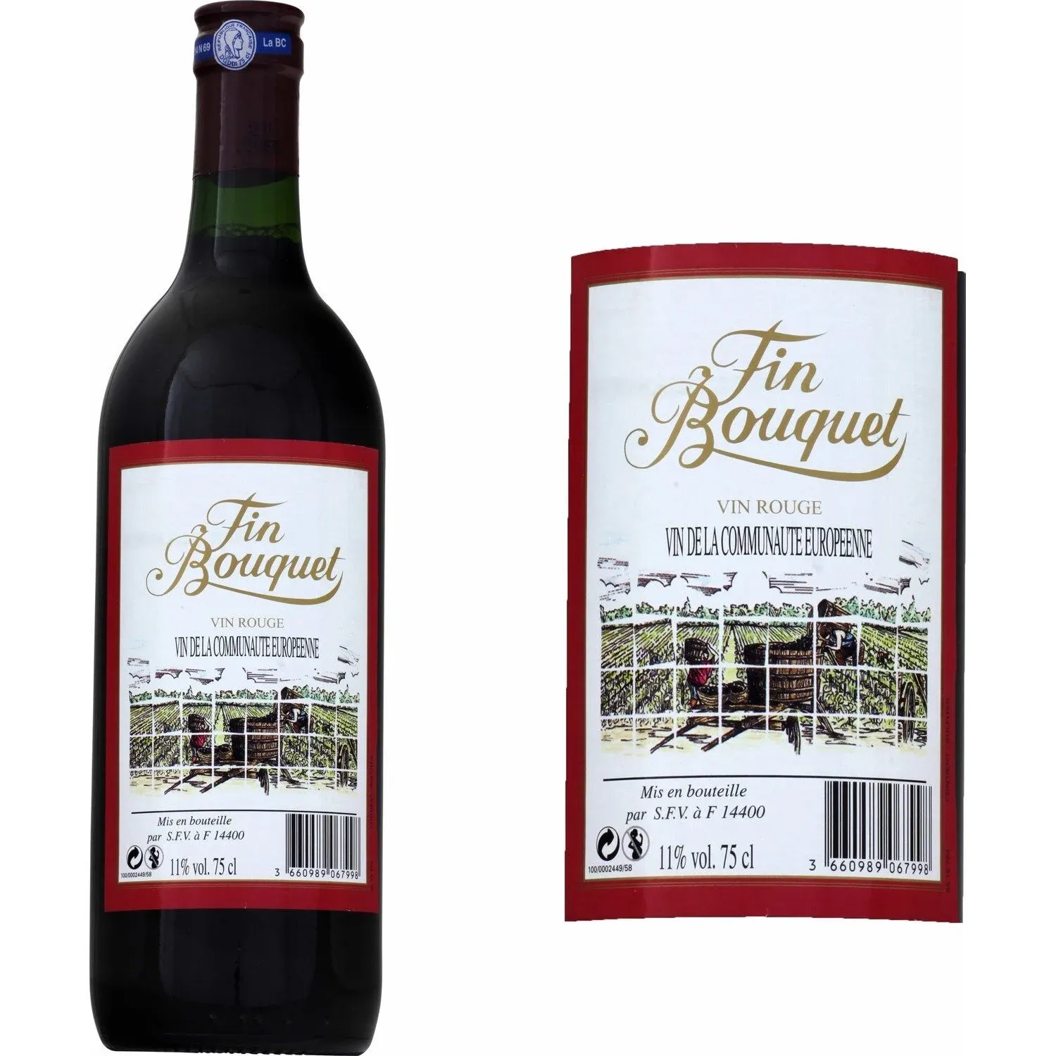 Vin Rouge de l'Union Européenne FIN BOUQUET