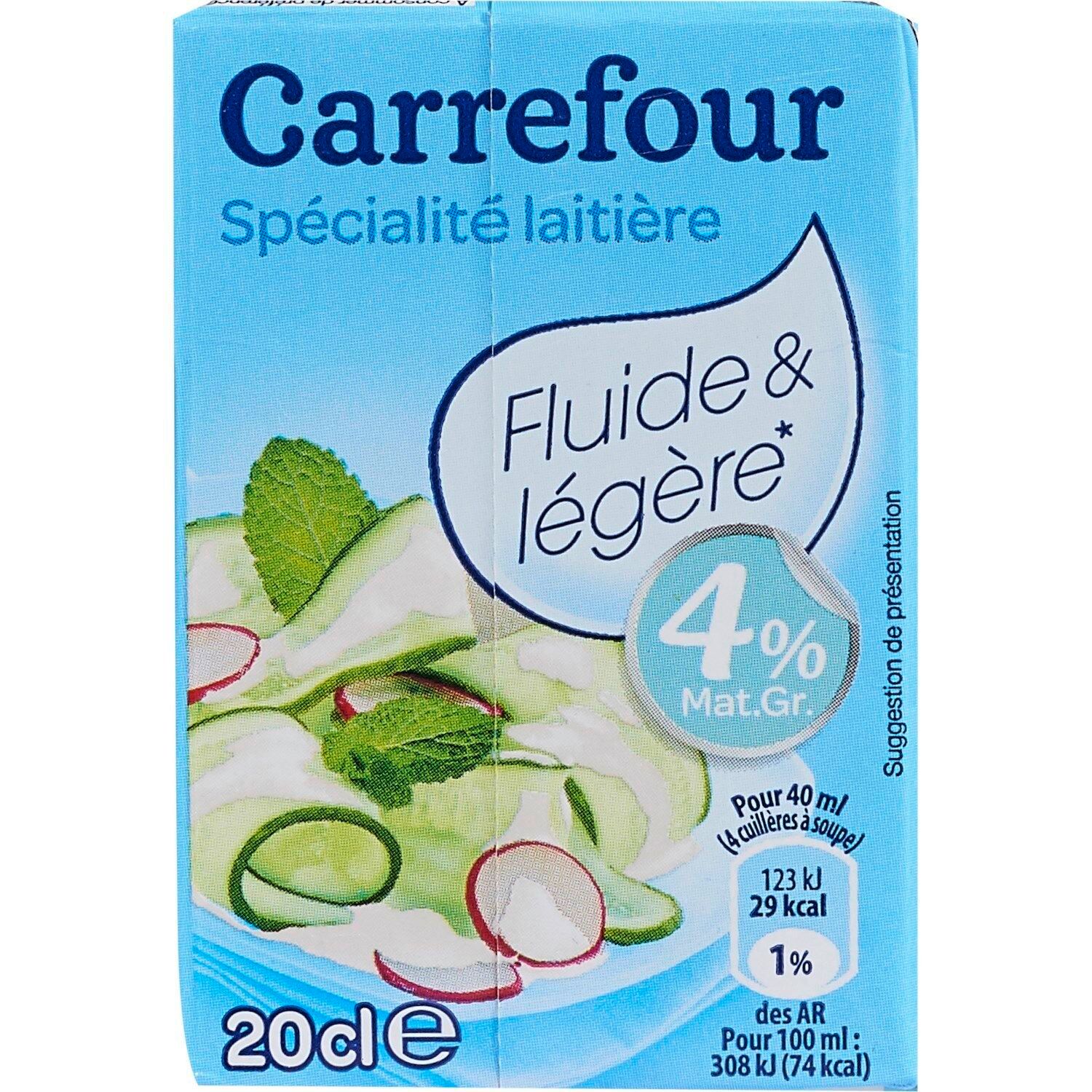 Crème Spécialité Laitière 4% Mat.Gr. CARREFOUR