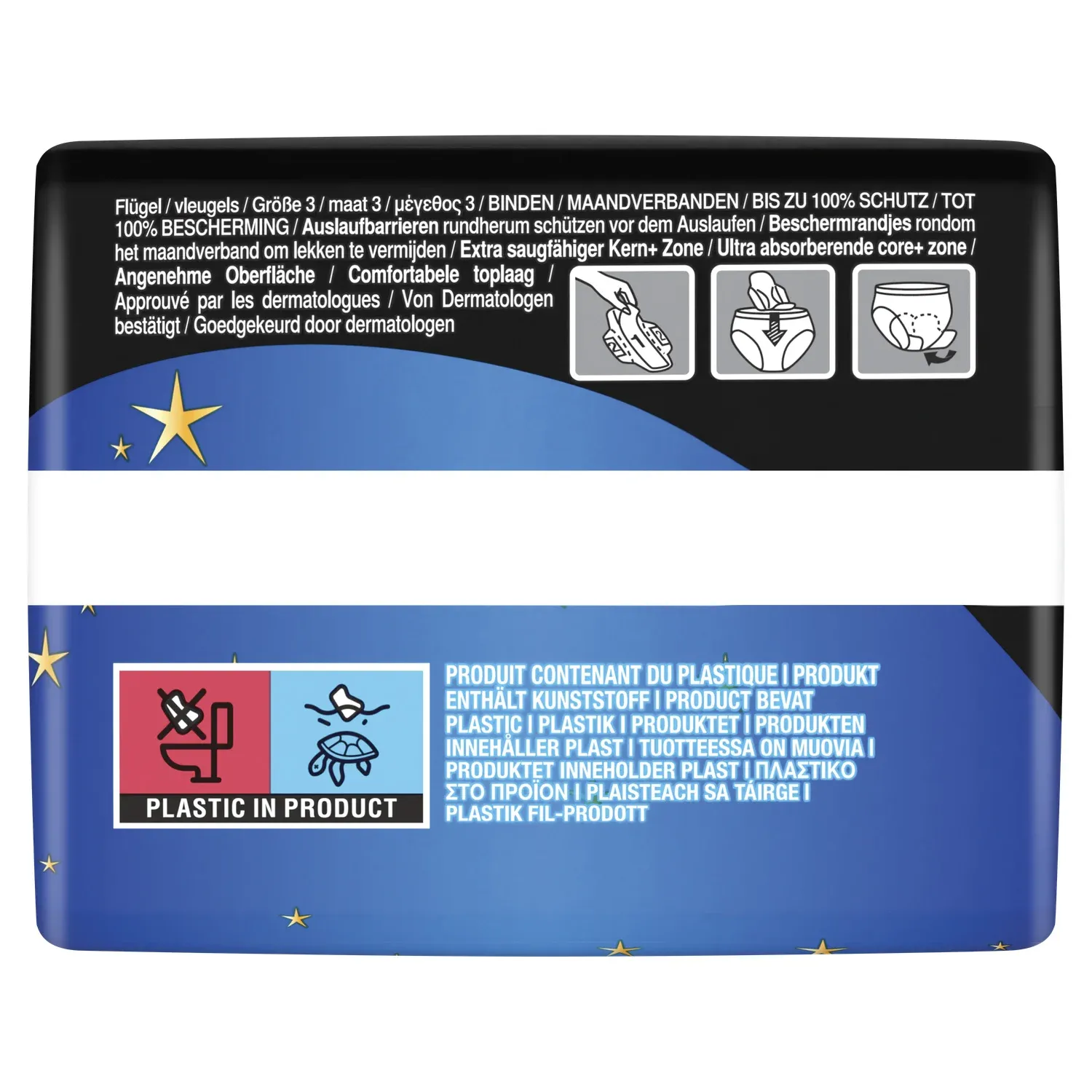 Serviettes Hygiéniques avec Ailettes Maxi Night Taille 3 ALWAYS