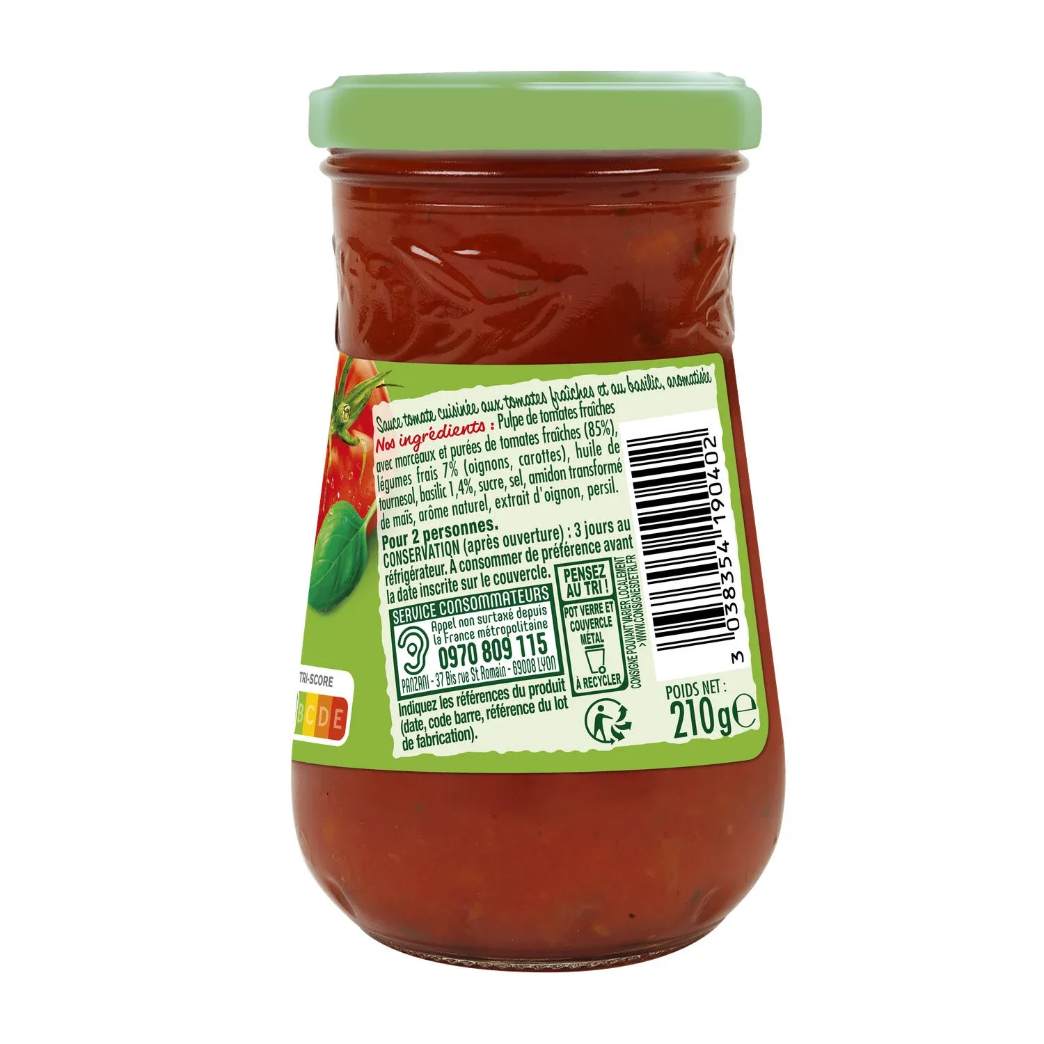 Sauce tomate basilic PANZANI
