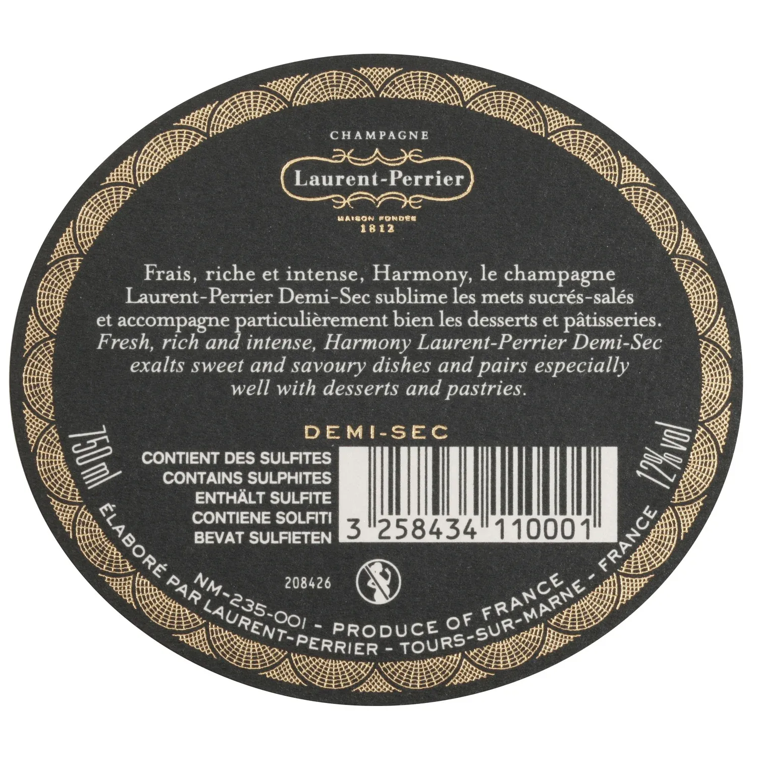 Champagne Harmony demi-sec LAURENT-PERRIER