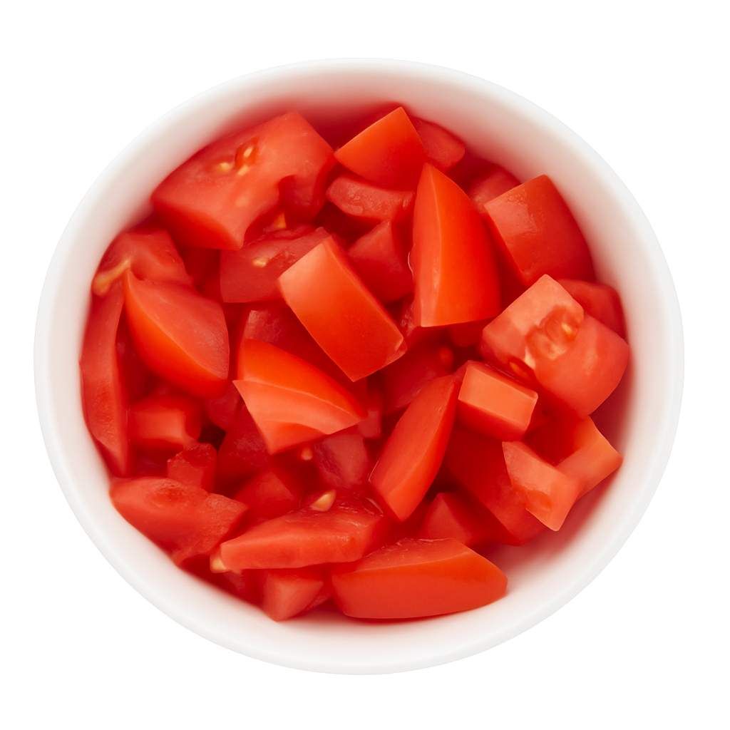 3 tomates fraîches concassées 