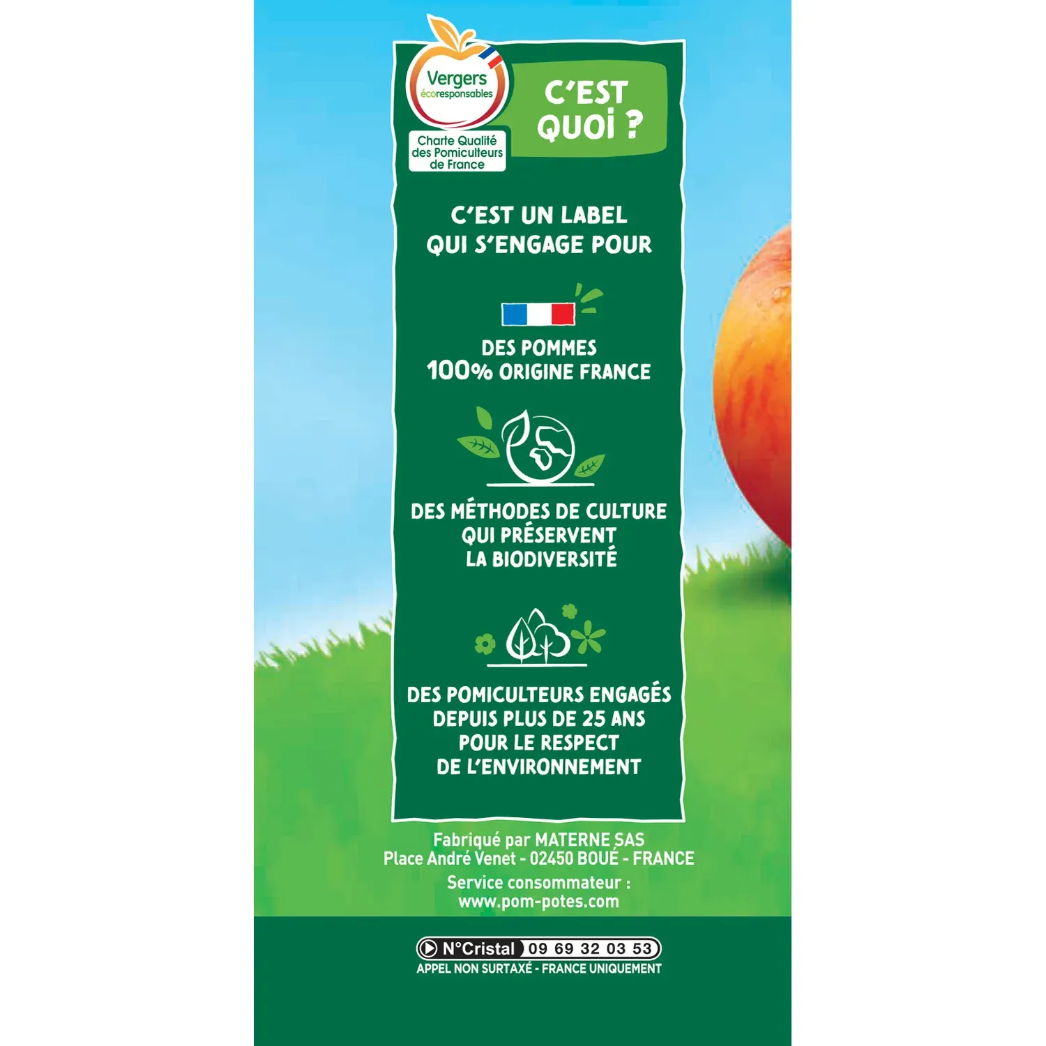 Compotes pomme nature POM'POTES