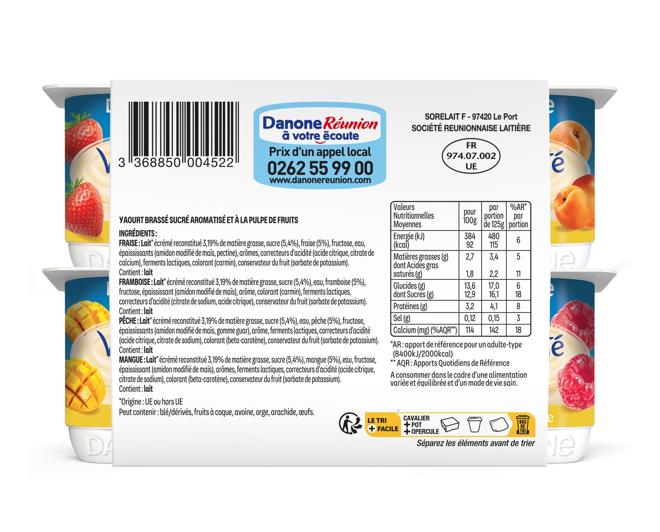 VELOUTE 125GX12 FRUIX JAUNE