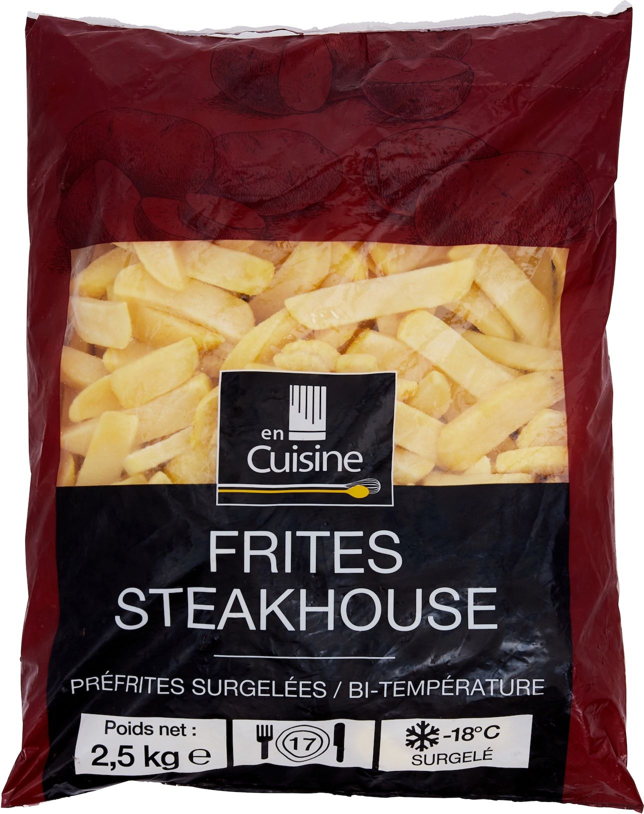 Frites steakhouse 2,5 kg