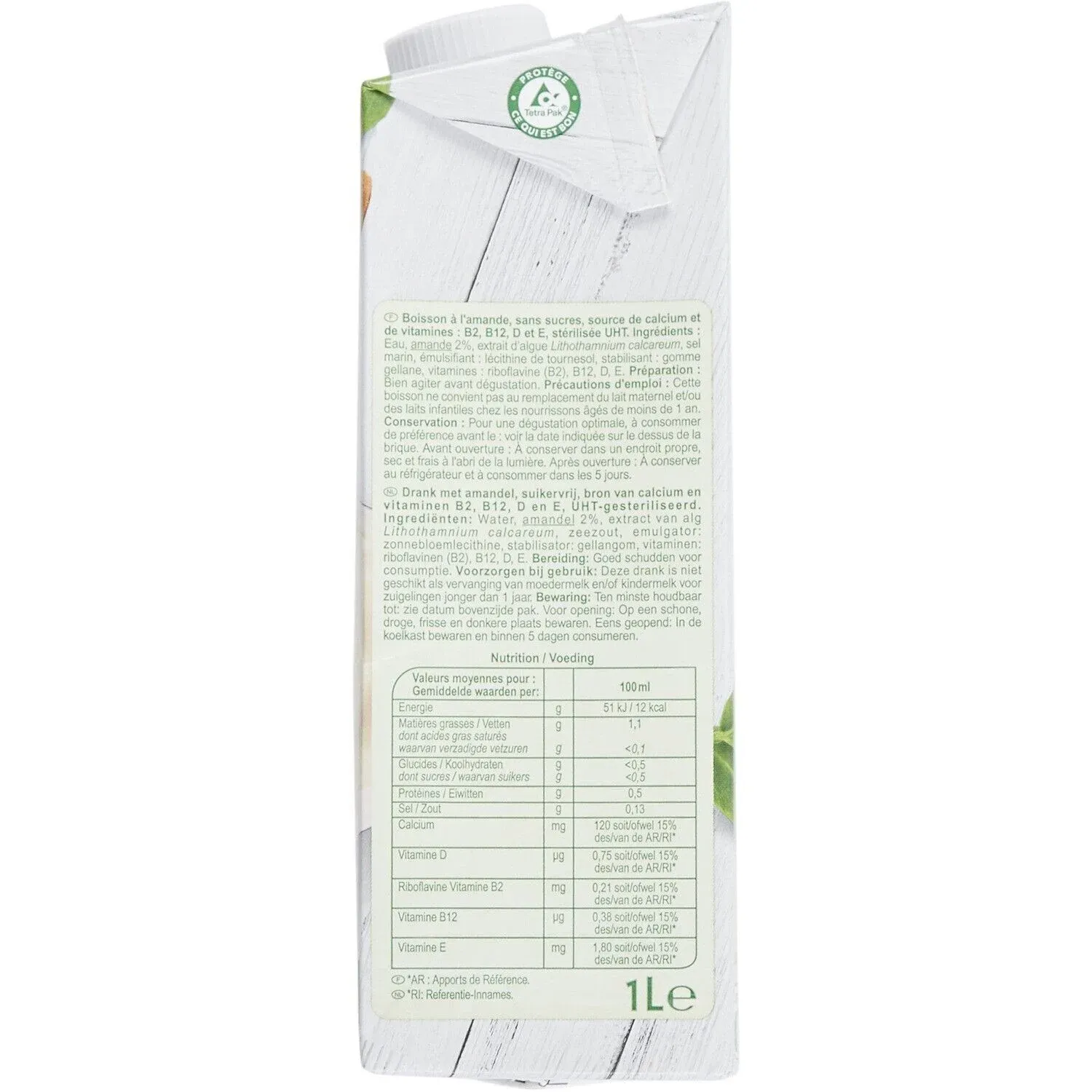 Boisson amande végétal sans sucres CARREFOUR SENSATION