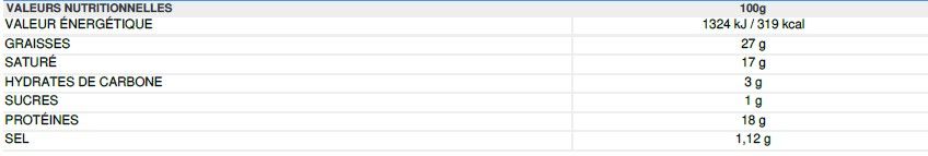 TRANCHES DE FROMAGES DE CHEVRE