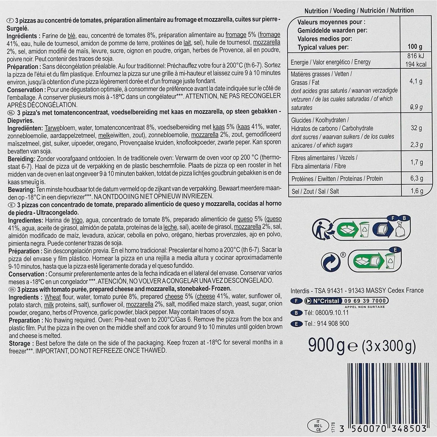 Pizza Margherita SIMPL