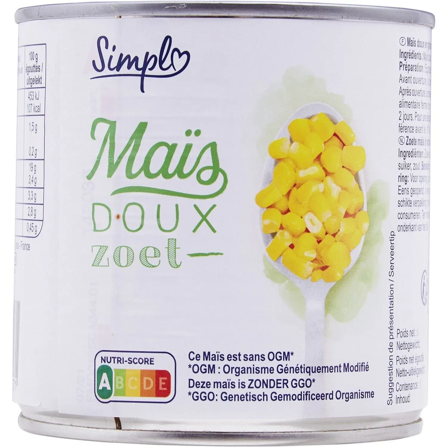 Maïs doux SIMPL