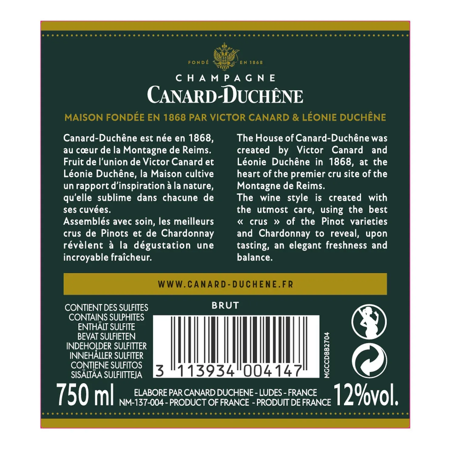Champagne Brut CANARD-DUCHENE