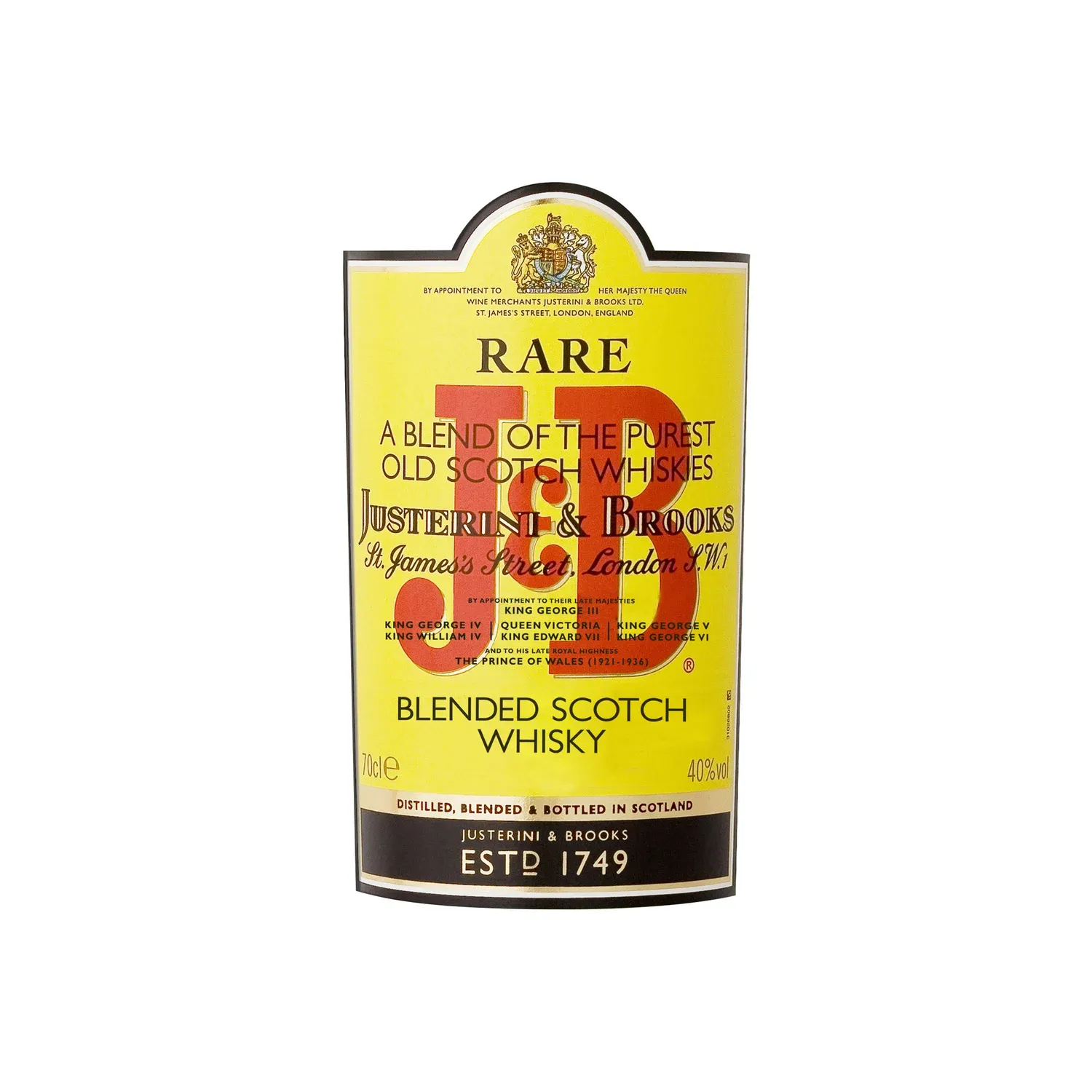 Whisky Blended Scotch Rare J&B
