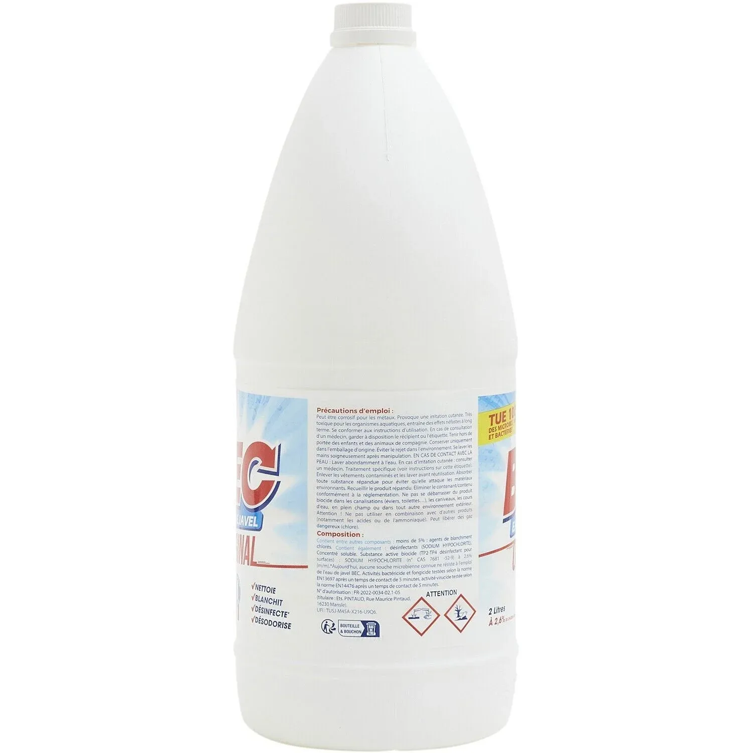 Eau de javel 0.026 BEC