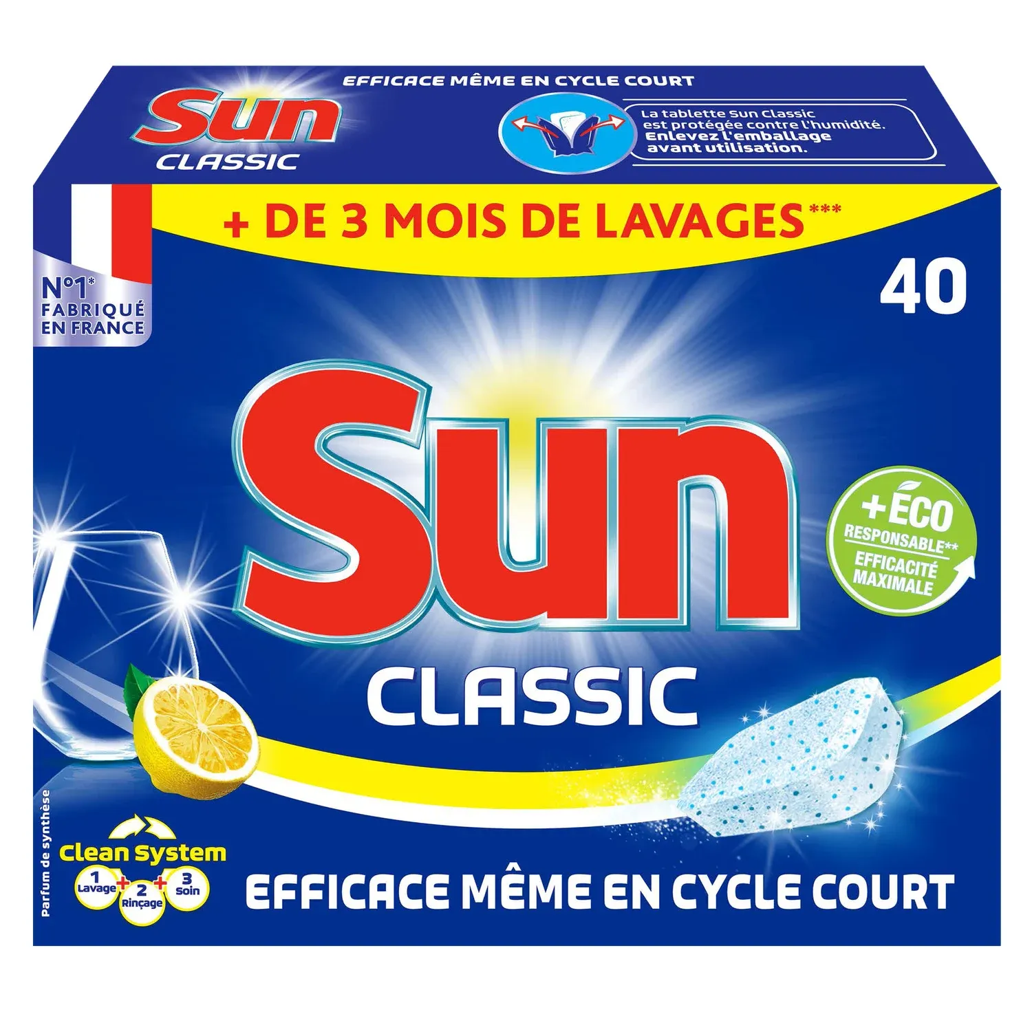 Tablettes Lave-vaisselle Classic Citron SUN
