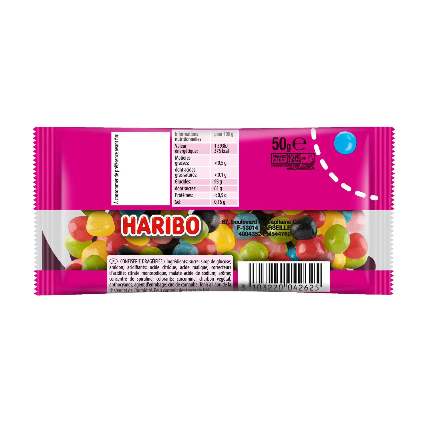 Bonbons Dragibus pock veggie HARIBO