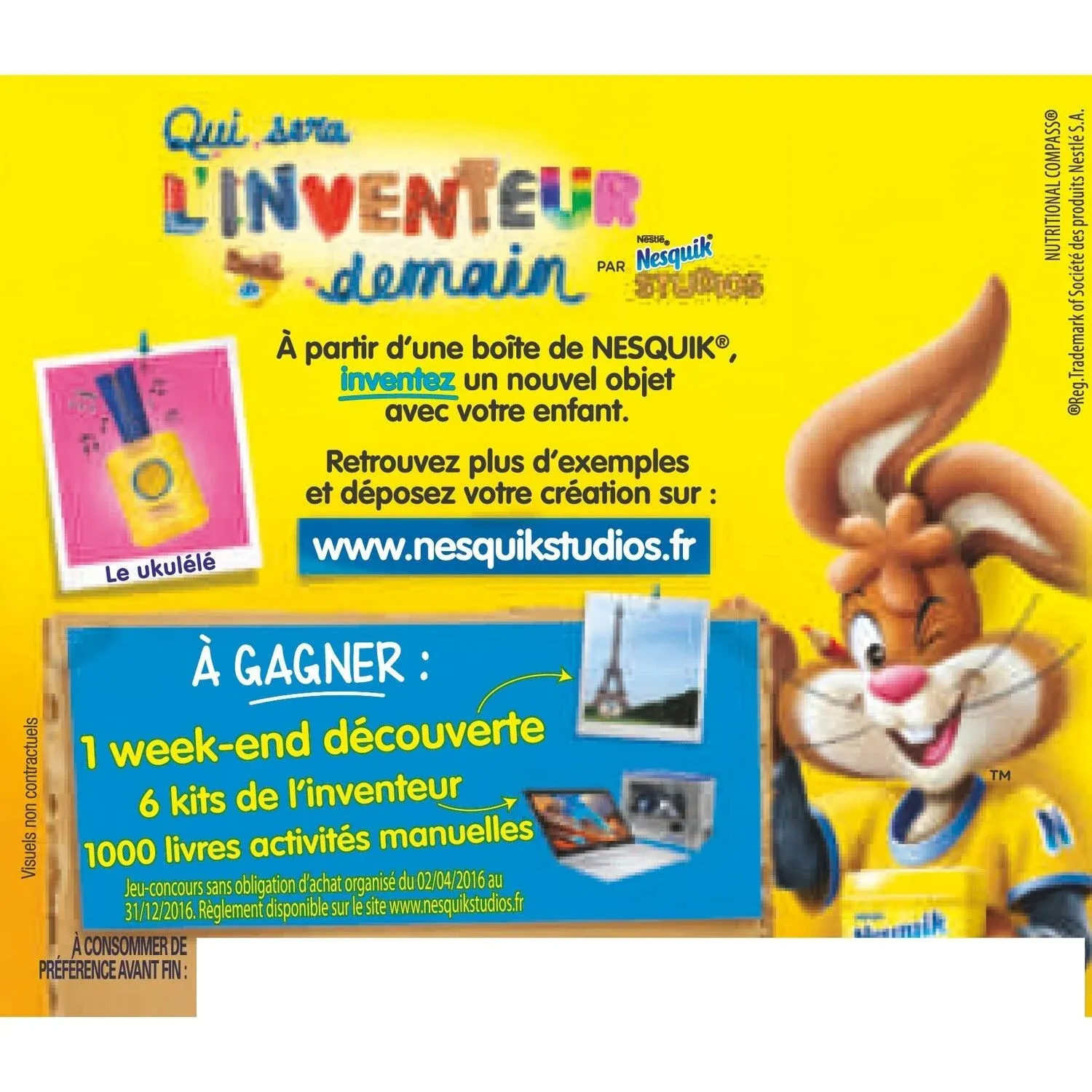 Chocolat en Poudre Nesquik NESTLE