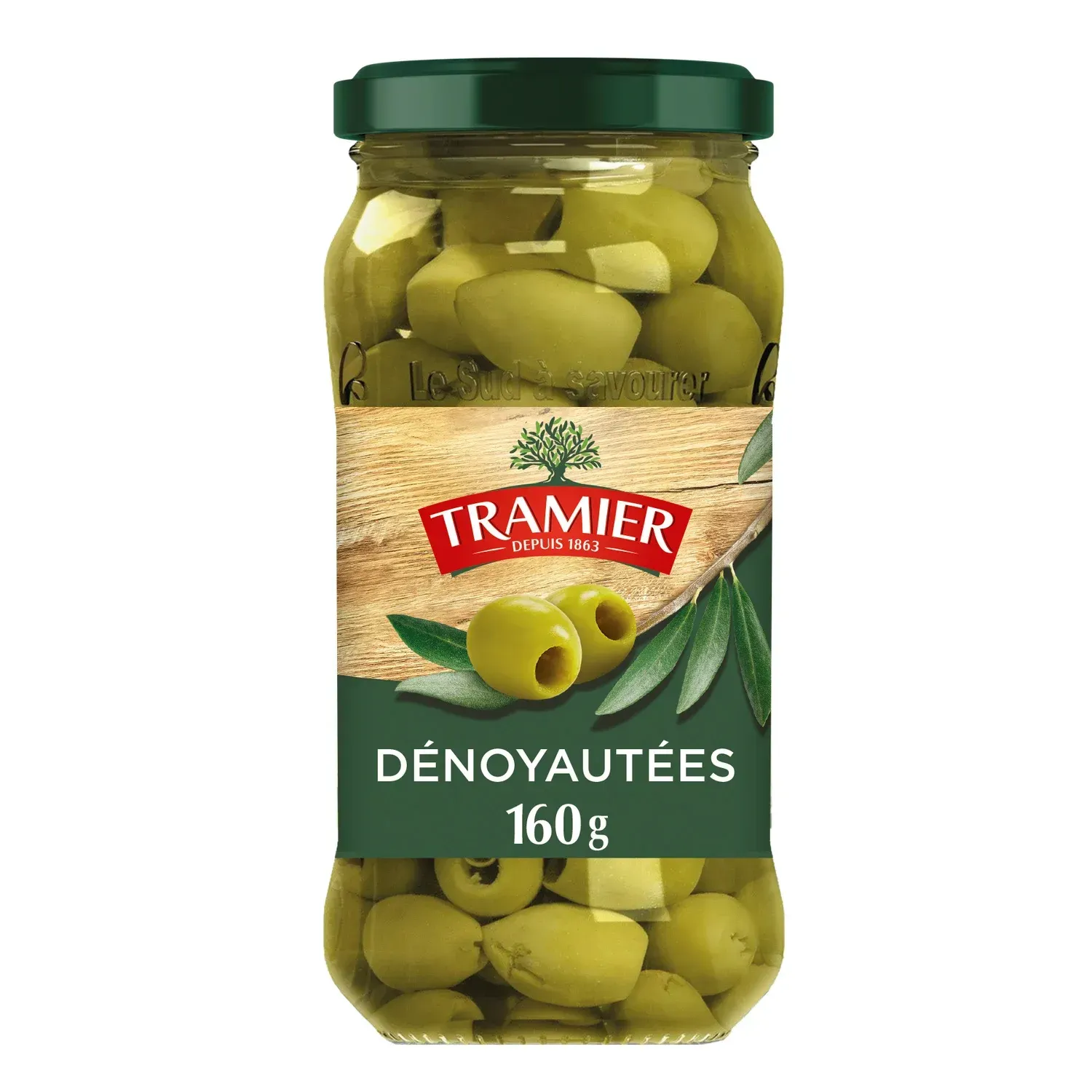 Product Image for Olives vertes  dénoyautées natures  TRAMIER