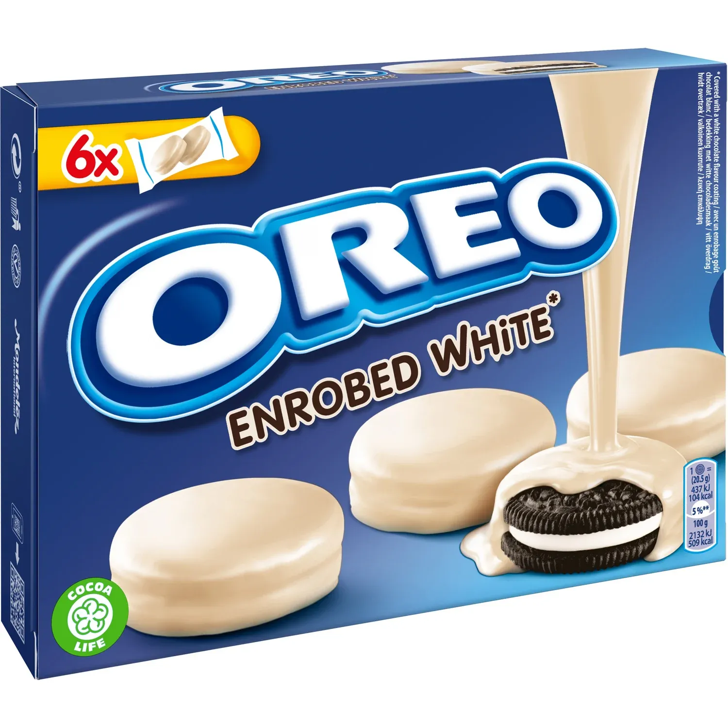 Biscuits fourrés à la vanille enrobés au chocolat blanc Enrobed OREO