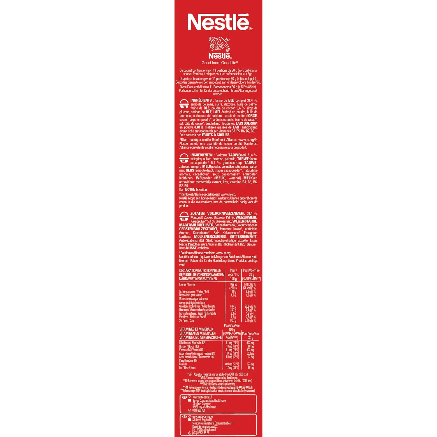 Céréales Kitkat Chocolat au Lait et Cacao NESTLE